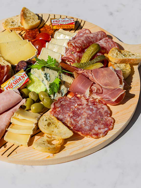 Planche de charcuterie et fromages